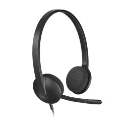 Logitech H340 USB Computer Headset - Sort