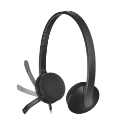 Logitech H390 USB Headset - Black