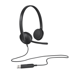 Logitech H390 USB Headset - Black