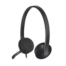 Logitech H340 USB Computer Headset - Sort