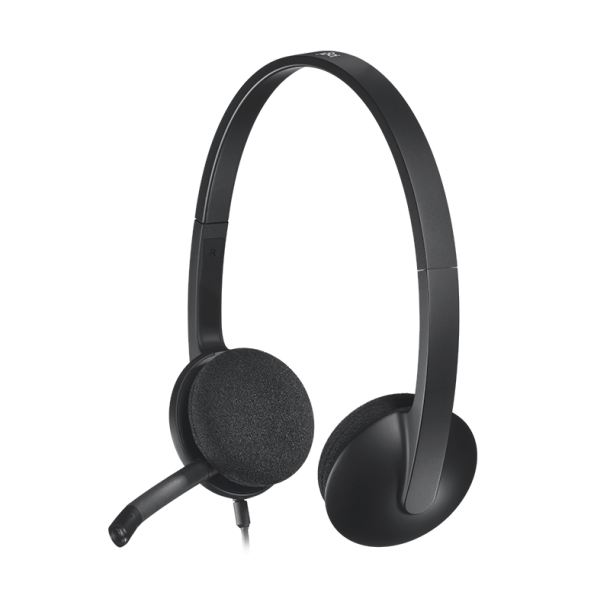 Logitech H340 USB Computer Headset - Sort