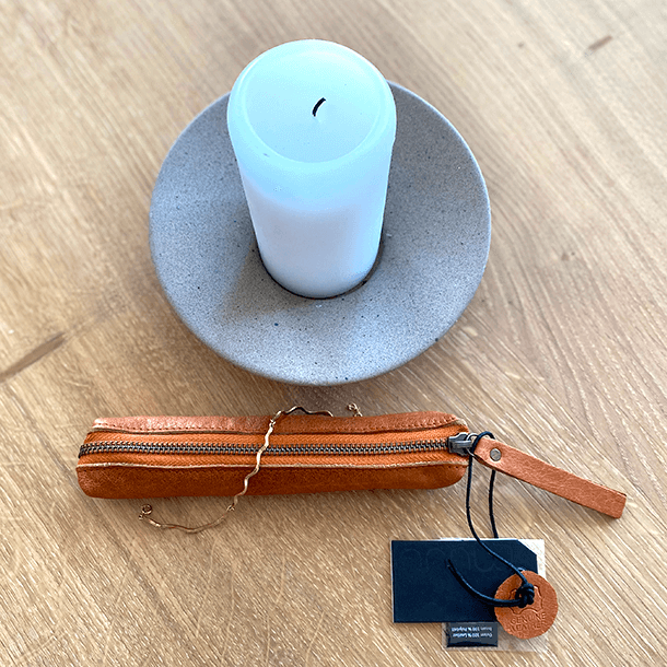 Muud Hee Etui til Hklenle/Penalhus - Lder, Whisky