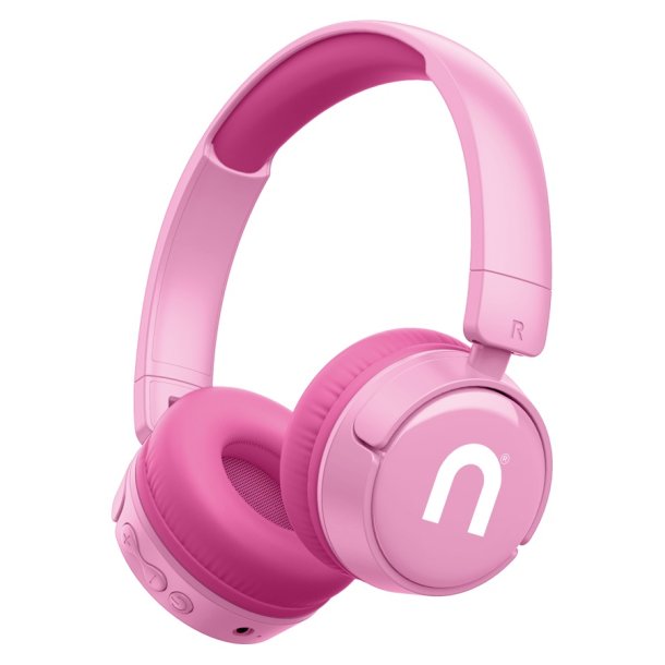 Niceboy HIVE Kiddie trdlse brnehretelefoner - Pink