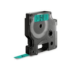Dymo Tape D1 9mmx7m sort/grn