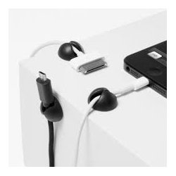 Bluelounge Cabledrop kabelhllare - 6 st, svart