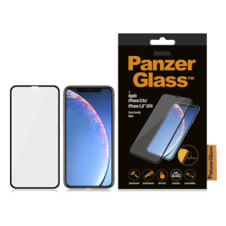 PanzerGlass skrmbeskyttelse iPhone X/Xs/11 - sort, Case Friendly