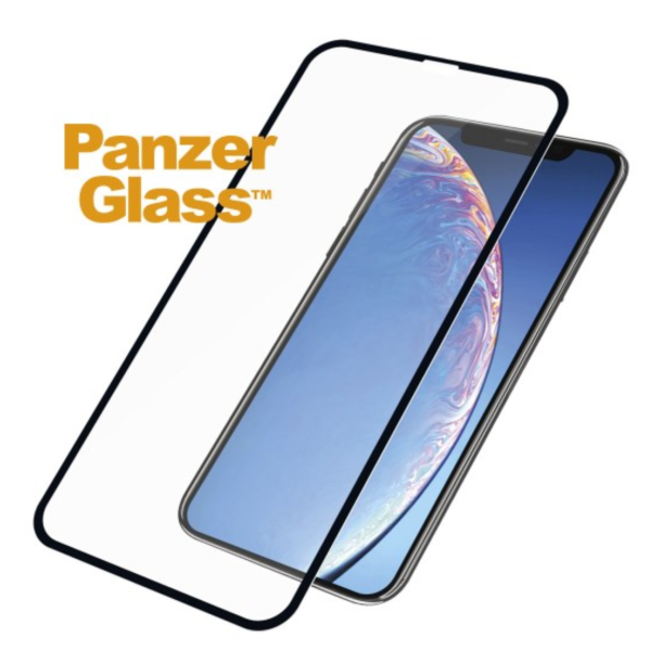 PanzerGlass skrmbeskyttelse iPhone X/Xs/11 - sort, Case Friendly