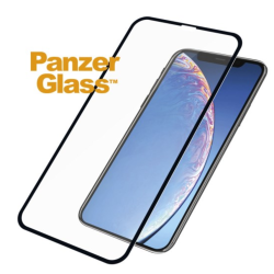PanzerGlass skrmbeskyttelse iPhone Xs Max/11 Max - sort, Case Friendly