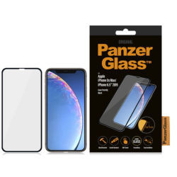 PanzerGlass skrmbeskyttelse iPhone Xs Max/11 Max - sort, Case Friendly