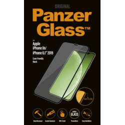 PanzerGlass skrmbeskyttelse iPhone XR/11R - sort, Case Friendly