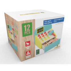 Marionette Kasseapparat i tr, 12 dele