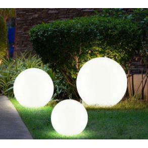 LED lyskugler - udendrs m. solcellefunktion, hvid, 3 stk.