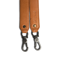 Muud Hudson XL Skulderstrop - Lder, Whisky (70 cm)