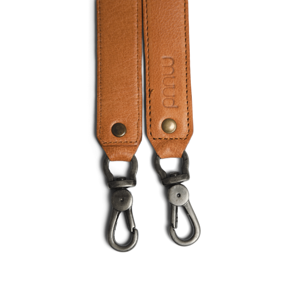 Muud Hudson XL Skulderstrop - Lder, Whisky (70 cm)