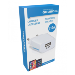 Grundig vgoplader, 230V USB 1.8A adapter