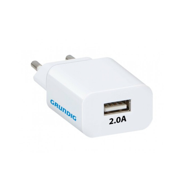 Grundig vgoplader, 230V USB 1.8A adapter
