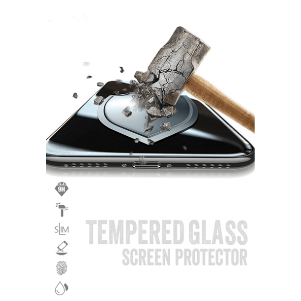 Skrmbeskyttelse (9H glas) - iPhone 12 Mini 5.4" m. Privacy, sort (6D curved/full)