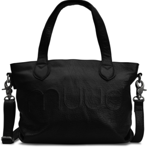 Muud Laura Mini Taske - Lder, Sort