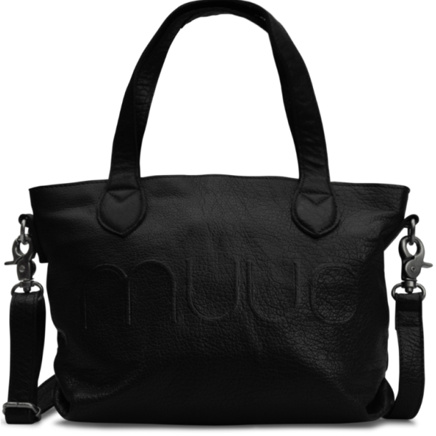 Muud Laura Mini Taske - Lder, Sort
