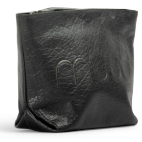 Muud Laura Makeupväska - Läder, Svart