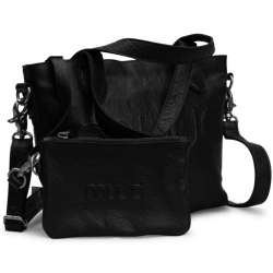 Muud Laura Mini Taske - Lder, Sort