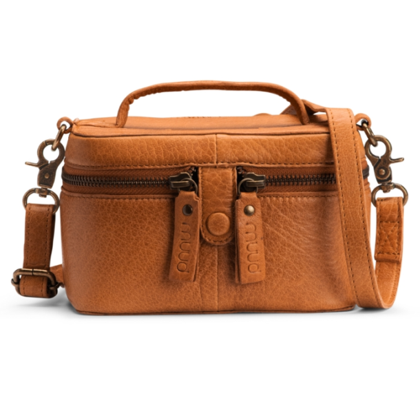 Muud Lexi Mini Taske/Toilettaske - Lder, Whisky
