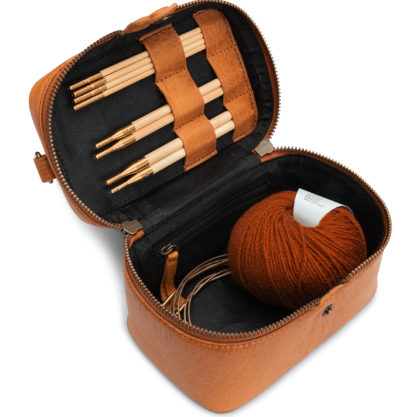 Muud Lexi Mini Taske/Toilettaske - Lder, Whisky