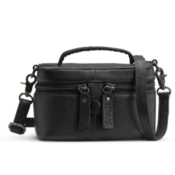 Muud Lexi Mini Taske/Toilettaske - Lder, Sort