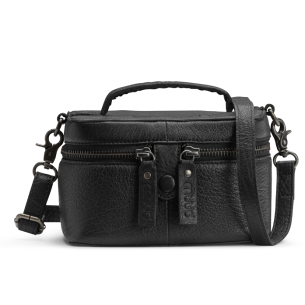 Muud Lexi Mini Taske/Toilettaske - Lder, Sort