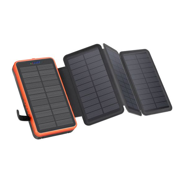 Lippa 10.000 mAh Foldbar 7W Solcelle Powerbank