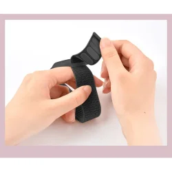 Lippa nylon handledsrem fr AirTag och Smart Finder, svart