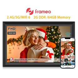 Lippa Frameo 15,6" Digital Billedramme m. Video - Sort