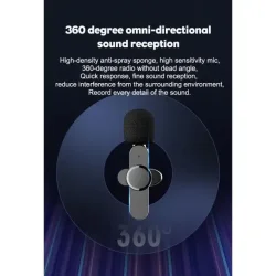 Lippa Dobbelt Trdls Lavalier Mikrofon, USB-C