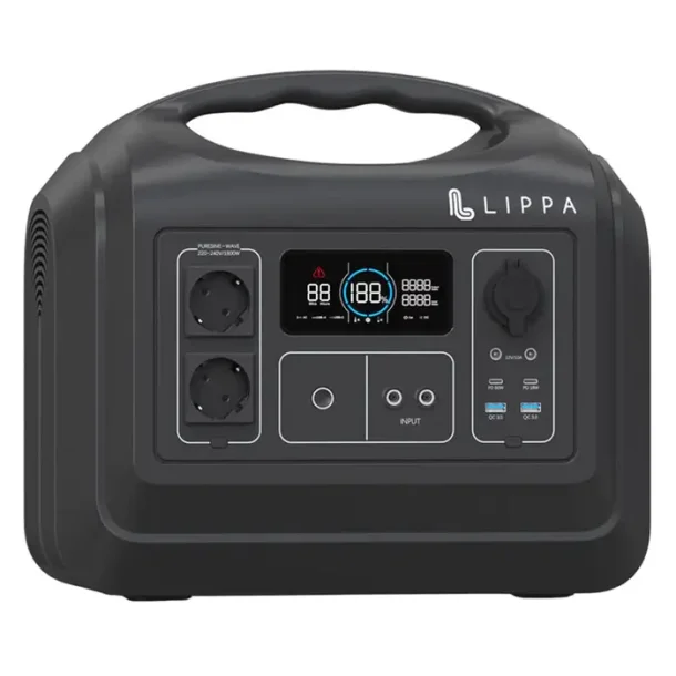 Lippa Power Station 1.488 Wh - Sort