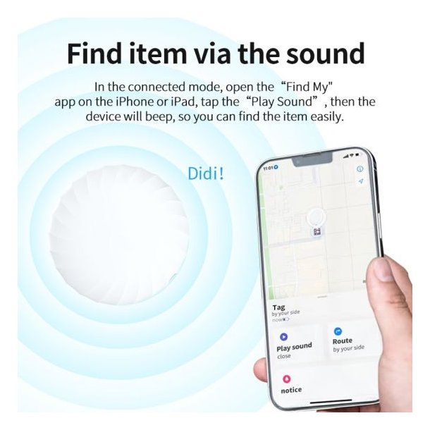 Lippa Smart Finder fr nycklar, saker och husdjur, Apple Find My, 4-pack