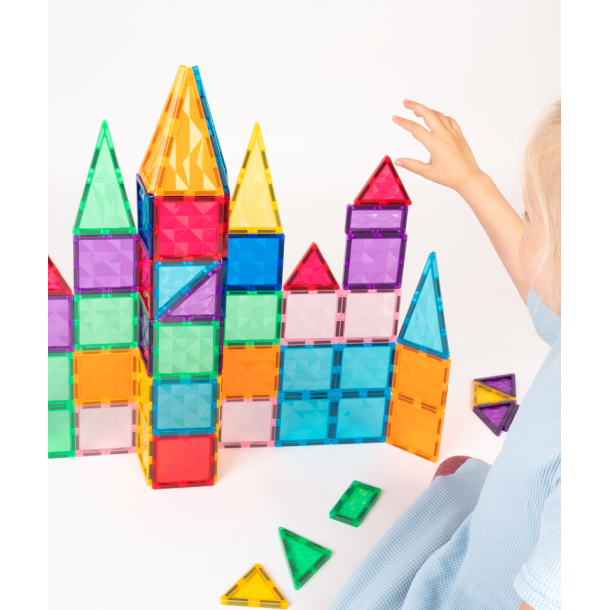 Magnetic Tiles byggesæt - Sampak,  2 x 60 dele