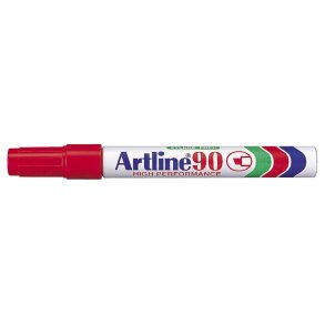 Artline Marker 90 5,0 mm - Rd (12 stk)