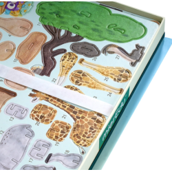 mierEdu Kreativt magnetisk legesæt - Dyreriget (DA)