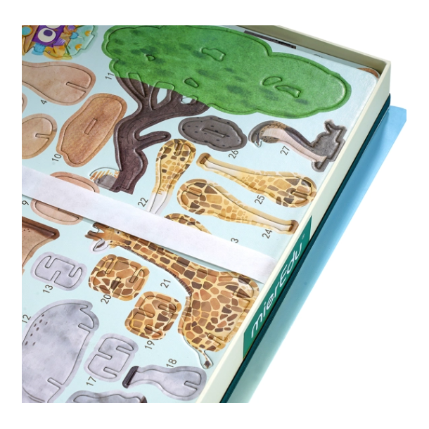 mierEdu Kreativt magnetisk legesæt - Dyreriget (DA)