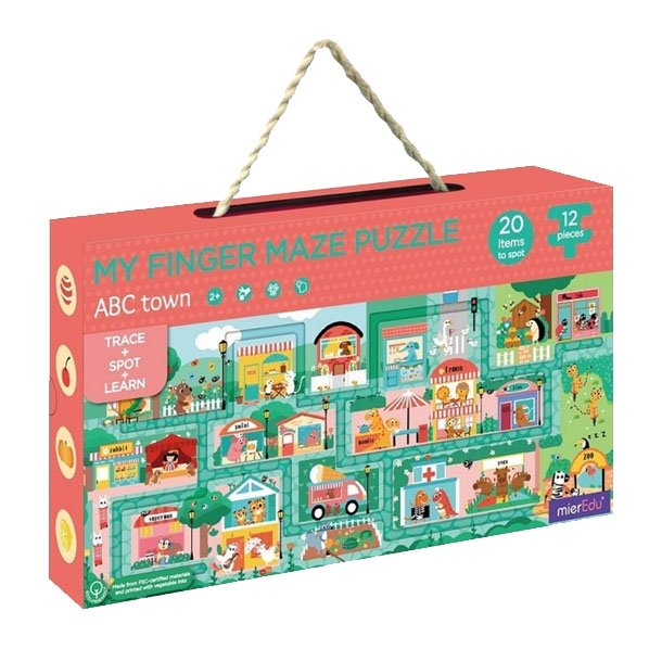 mierEdu Kreativt puslespil - ABC Town