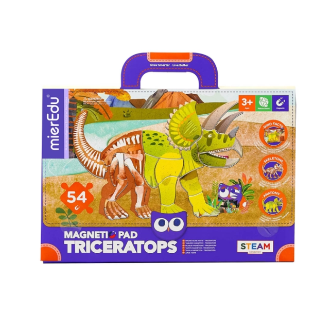 mierEdu Magnetisk legetavle - Triceratops