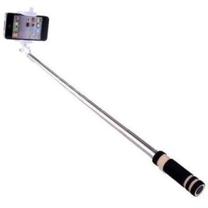 Mini monopod - selfie stick, sort