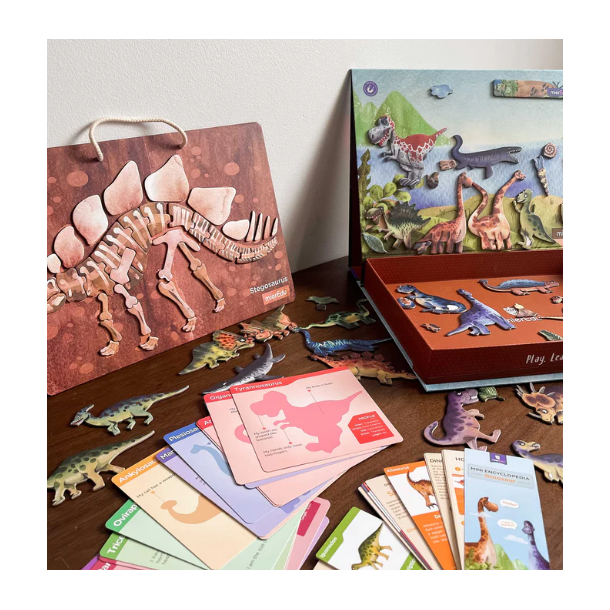 mierEdu Kreativt magnetisk legesæt - Dinosaur (DA)