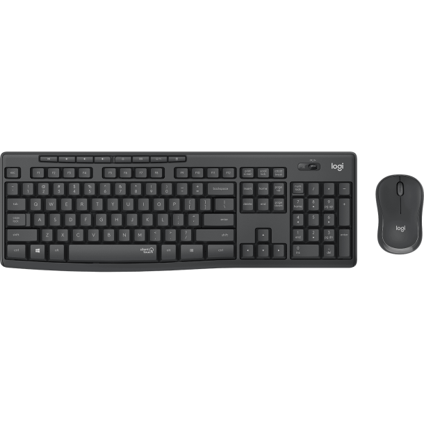 Logitech MK295 Silent Trådløst Desktop-Set - Graphite