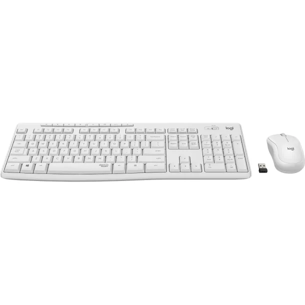 Logitech MK295 Silent Trådløst Desktop-Set - Off White