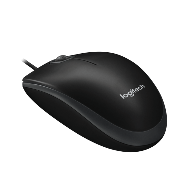 Logitech B100 Optisk USB-Mus - Sort