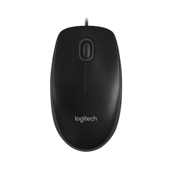 Logitech B100 Optisk USB-Mus - Sort