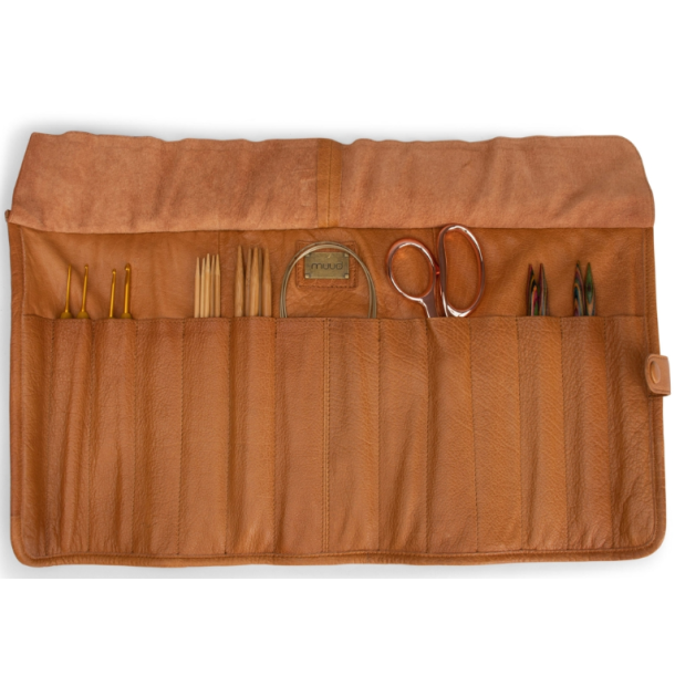 Muud Bea Etui til Strikkepinde - Lder, Whisky