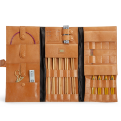 Muud Lucy Etui til Strikkepinde - Lder, Whisky