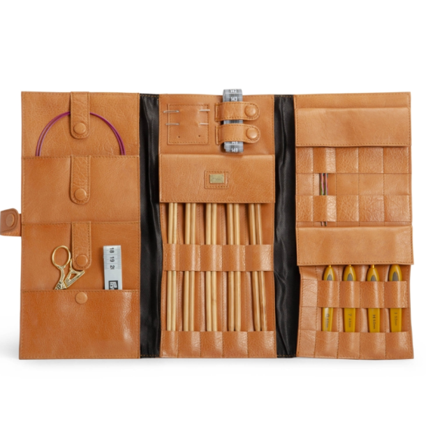 Muud Lucy Etui til Strikkepinde - Lder, Whisky